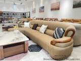 Ghế Sofa Gỗ Mun Bọc Da Bò Thật 1130T