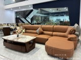 Ghế Sofa Gỗ Mun Da Bò Cao Cấp 1091T