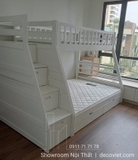 Giường Tầng 402T – Trắng