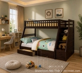 Giường Tầng Cho Bé 402T – Nâu