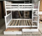 Giường Tầng Giá Rẻ 1T – Trắng