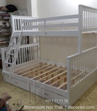 Giường Tầng Giá Rẻ 1T – Trắng