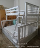Giường Tầng Giá Rẻ 1T – Trắng