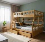 Giuờng Tầng Gỗ Cho Bé 450T