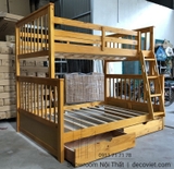 Giường Tầng Gỗ Giá Rẻ 1T – Vàng