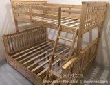 Giường Tầng Gỗ Giá Rẻ 1T – Vàng