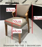 Ghế Ăn Gỗ Bọc Da 487S