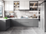 Mẫu Tủ Bếp Chữ U Hiện Đại 1189T
