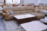 Sofa Gỗ Mun Da Bò Thật Nhập Khẩu 1053T