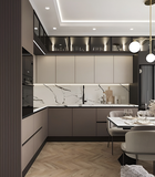 Tủ Bếp Chữ L Đẹp 417T