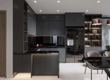 Tủ Bếp Đẹp Chữ L 427T
