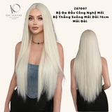 Z87007 MÀU BẠCH KIM- THẲNG SUÔNG MÁI DÀI 75CM