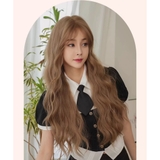 SD2098 BỘ SIÊU DA LƯỚI TRÁN XÙ SÓNG VÀNG TRÀ SỮA 74CM