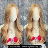 ST03 (SZ2461) SIÊU LƯỚI T XOĂN SÓNG LAYER MÀU VÀNG TÂY