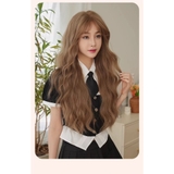 SD2098 BỘ SIÊU DA LƯỚI TRÁN XÙ SÓNG VÀNG TRÀ SỮA 74CM