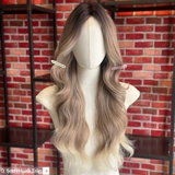 SDD11 XOĂN SÓNG DÀI NÂU OMBRE 3D (LƯỚI TRÁN)