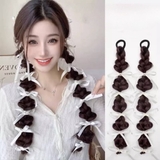 D21 CỘT THUN BÍNH PHỐI RUY BĂNG TRẮNG (CẶP)