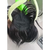 MÁI 3D TÓC THẬT BĂNG ĐÔ XANH CỐM