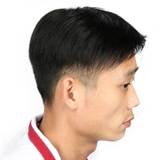M03: MÁI NAM TÓC THẬT SIZE 18*20 (DA ĐẦU SILICOL)-MÀU ĐEN.