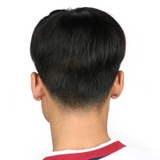 M03: MÁI NAM TÓC THẬT SIZE 18*20 (DA ĐẦU SILICOL)-MÀU ĐEN.