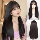 (DỆT KIM) DKL11 TÓC BỘ THẲNG DA ĐẦU LỚN