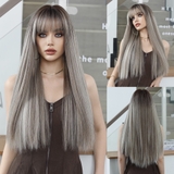 CH1939 BỘ THẲNG XÁM NÂU NHUỘM CHÂN ĐEN