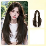 [DỆT KIM] 2840D THẲNG DÀI SOLE TẦNG MÁI BAY DA ĐẦU LỚN NÂU ĐEN