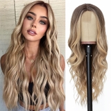 SDD06 XOĂN SÓNG DÀI ĐEN OMBRE XÁM KHÓI (LƯỚI TRÁN)