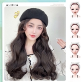 MZ81 MŨ NỒI DẠ TÓC XOĂN 50CM