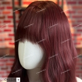 [DỆT KIM] CH2228 XOĂN SÓNG TẦNG 76CM ĐỎ CHERRY