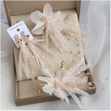 Set Kẹp Nơ Hoa Dài Gân 07