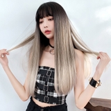 C8213A THẲNG CÚP NÂU OMBRE TRÀ SỮA 3D