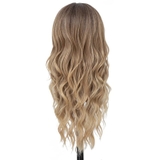 SDD06 XOĂN SÓNG DÀI ĐEN OMBRE XÁM KHÓI (LƯỚI TRÁN)