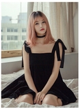 1335 - BỘ CÚP HỒNG CAM NHUỘM CHÂN ĐEN