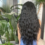 z9012 (LC110349) XÙ SÓNG DÀI 2 MÁI NÂU ĐEN