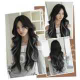 2966 BỘ XOĂN LAYER NÂU ĐEN LIGHT KHÓI XANH