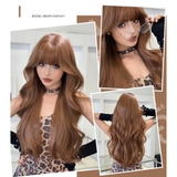 C0485 XOĂN DỢN LAYER DÀI 72CM MÀU TRÀ SỮA HẠT DẺ