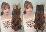 NƠ VOAN XANH - TÓC CỘT XOĂN 55CM