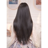 [DỆT KIM] 2840D THẲNG DÀI SOLE TẦNG MÁI BAY DA ĐẦU LỚN NÂU ĐEN