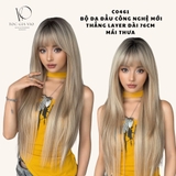 C0461 BỘ THẲNG MÀU GOLDEN SAND NHUỘM CHÂN (VÀNG CÁT)