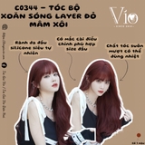 C0344 XOĂN SÓNG LAYER ĐỎ MÂM XÔI