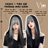 C0323 THẲNG SUÔNG ĐEN MÁI XÁM