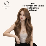 ST01 SIÊU LƯỚI T XOĂN SÓNG LAYER NÂU LẠNH