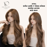 ST01 SIÊU LƯỚI T XOĂN SÓNG LAYER NÂU LẠNH
