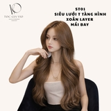 ST01 SIÊU LƯỚI T XOĂN SÓNG LAYER NÂU LẠNH