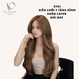 ST01 SIÊU LƯỚI T XOĂN SÓNG LAYER NÂU LẠNH
