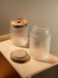 Hũ thủy tinh nắp gỗ  - size lớn
