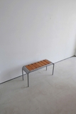 Bench gỗ 04 retro - mặt gỗ chân thép