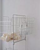Kệ đựng đồ inox 3 tầng di động