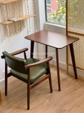 Ghế gỗ óc chó da xanh 03